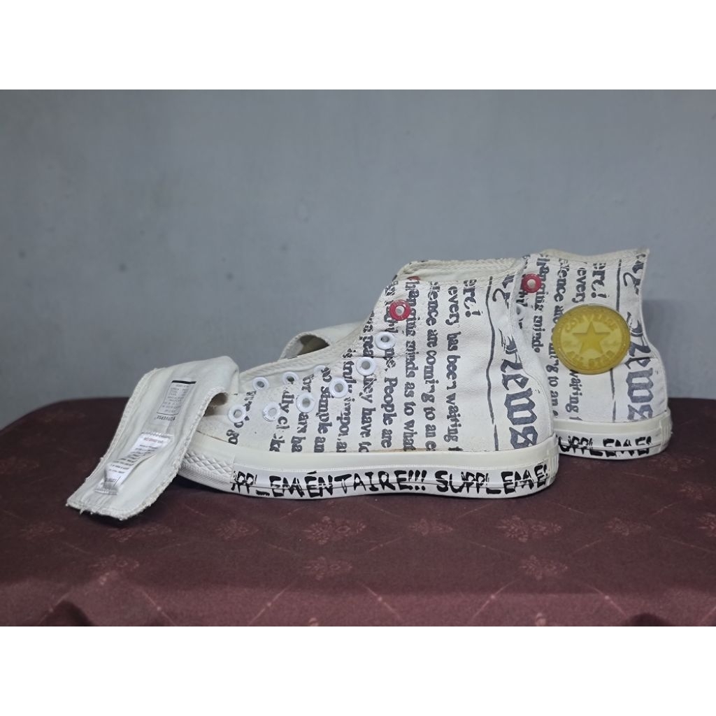 ORIGINAL Converse Red Product Clear Sole Size 38