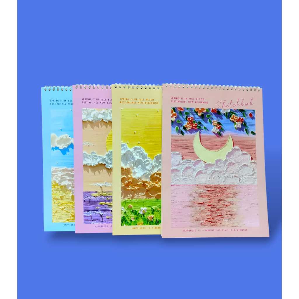 

Int Kreasi Sketchbook A5 Buku Gambar A5 Buku Sketsa Vertikal Jilid Spiral 45 Lembar 90 Halaman