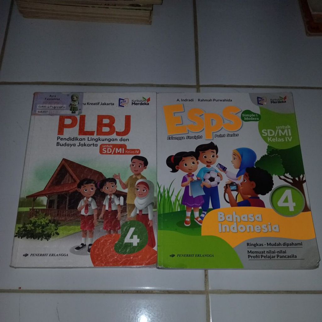 buku pelajaran SD kelas 4 kurikulum merdeka
