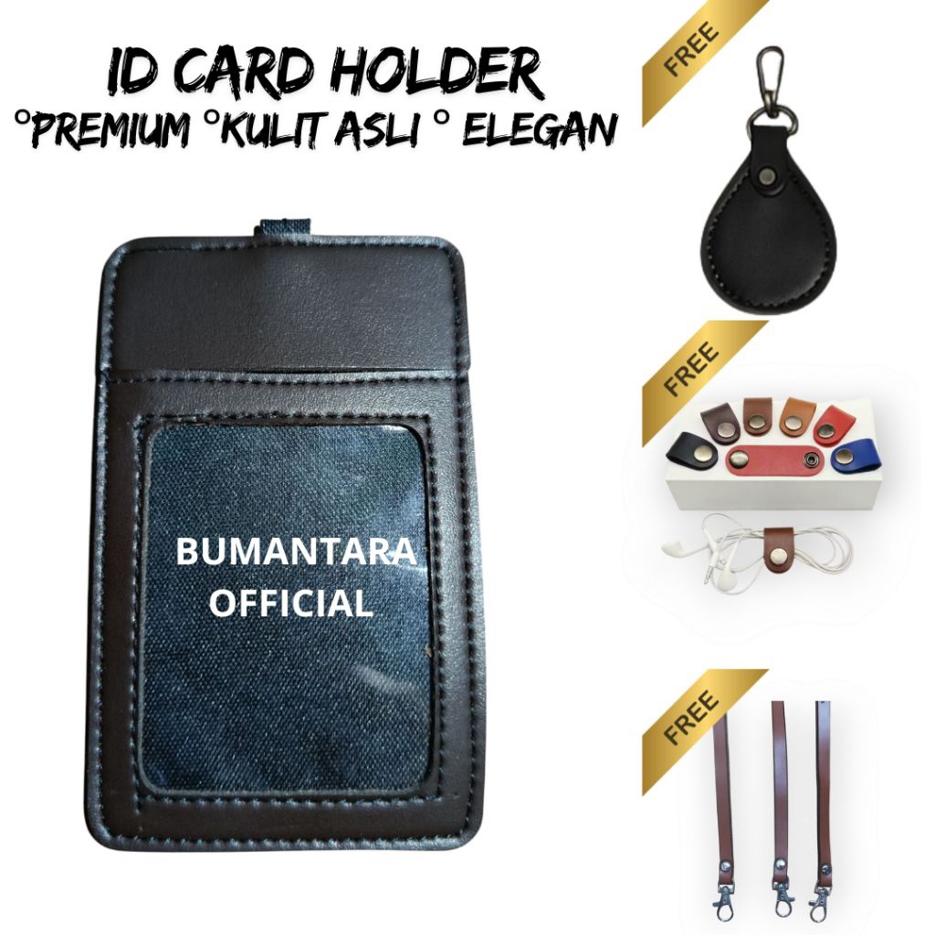 

Cardholder Kulit Premium – Tempat Kartu – ID Card Premium – Nametag Kulit Premium – 3 Slot Belakang & 1 Slot Depan – BUMANTARA OFFICIAL