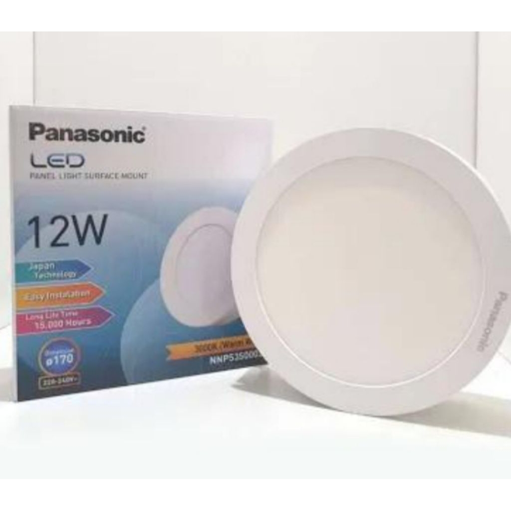 DOWNLIGHT PANEL BULAT LED 12W 12 W 12WATT 12 WATT OUTBOW PANASONIC