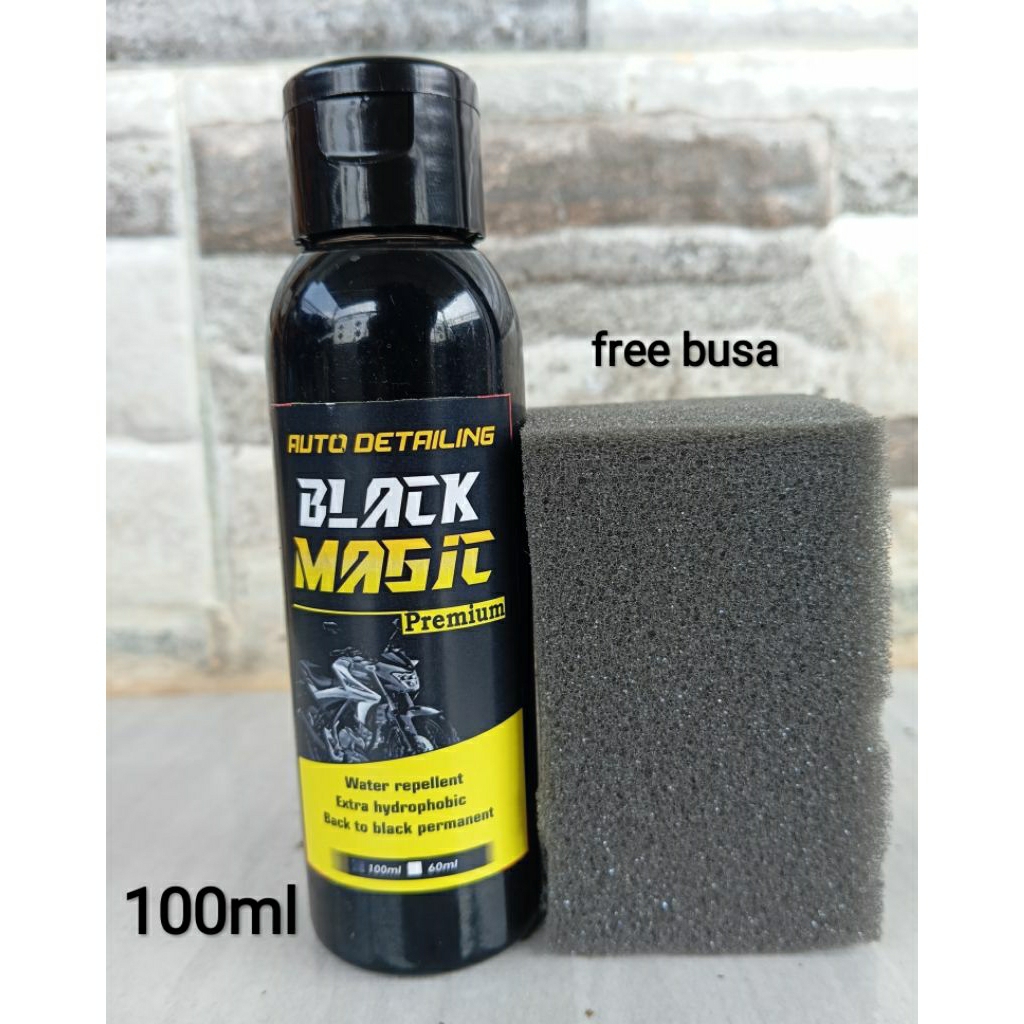 black magic penghitam bodi motor premium