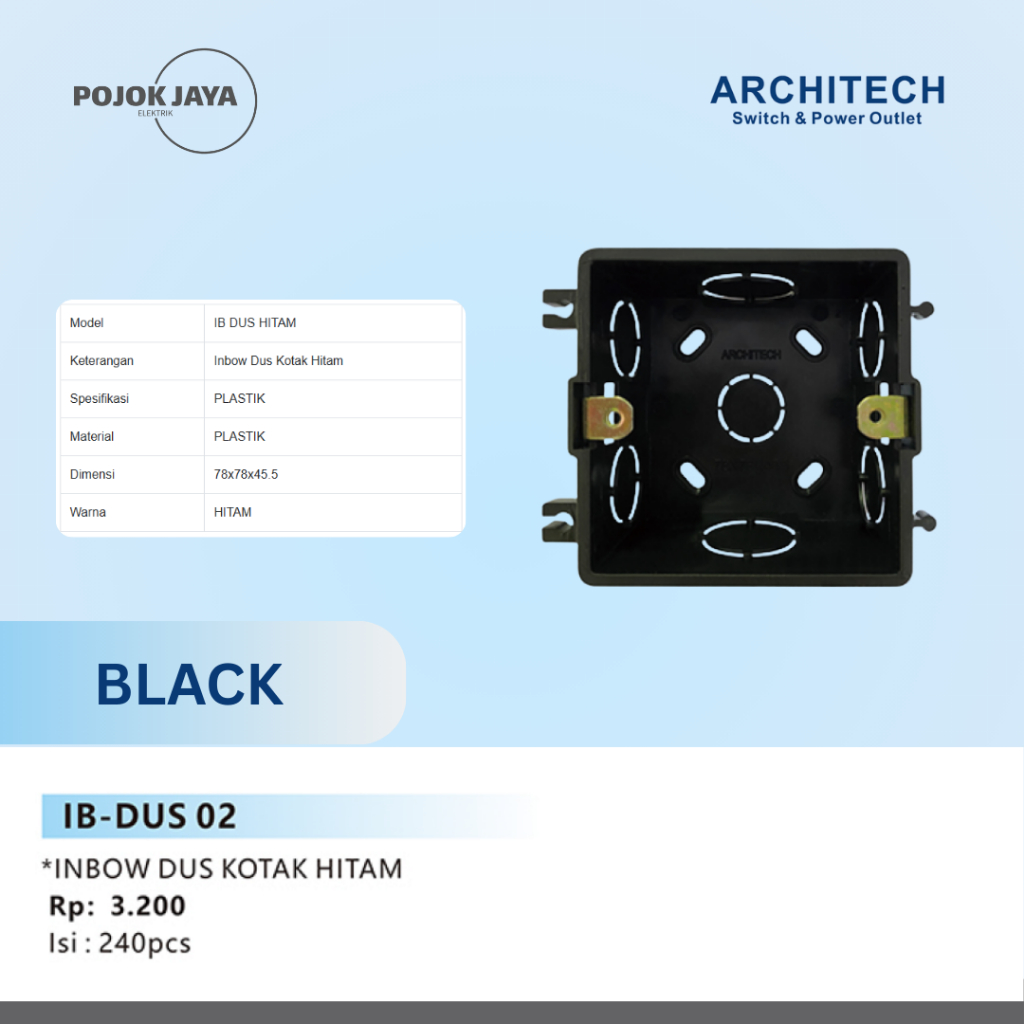 IB- DUS 02 Rumah Mangkok Saklar Stop Kontak IB/InBow Dus Architech