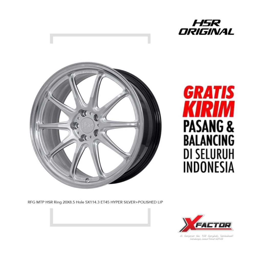 VELH MOBIL MERK HSR RFG MTP R20X8.5 H5X114,3 ET45 HSPL