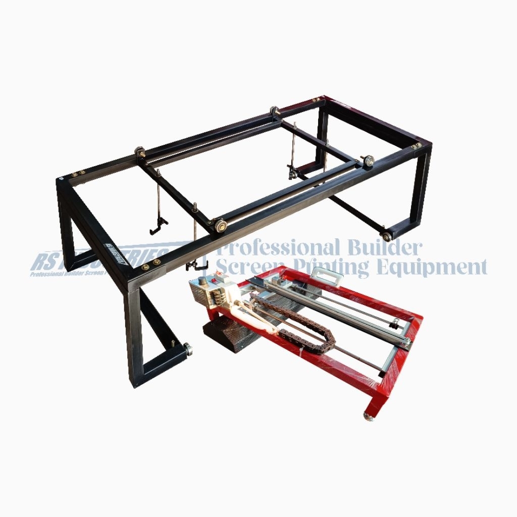 CURING BARRIER ATAU TATAKAN FLASH CURING DI ATAS MEJA SABLON