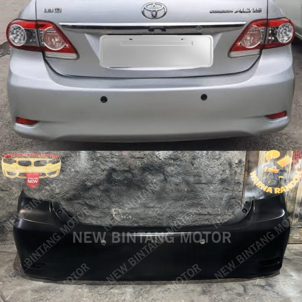 Bumper belakang toyota corolla altis facelift 2010 2012 original