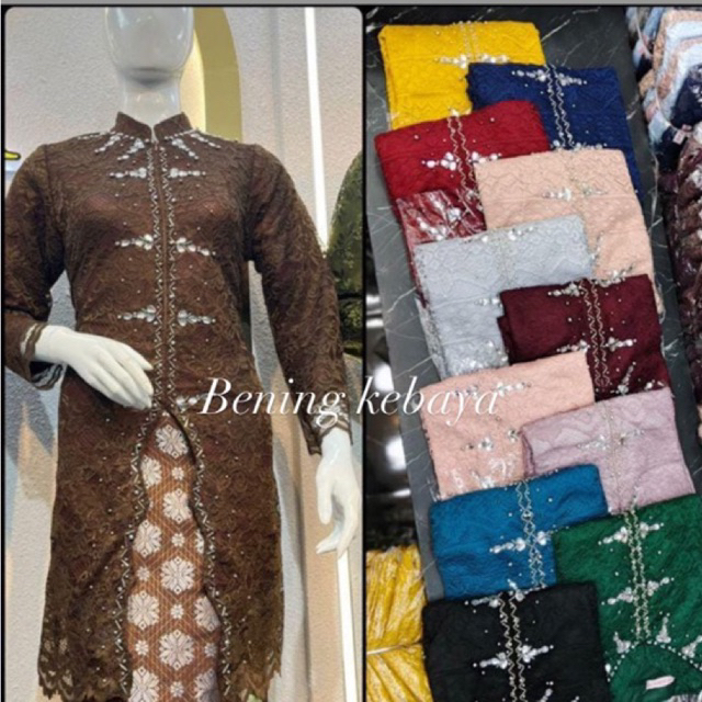Kebaya Tunik Payet/Kebaya Brukat premium/Kebaya payet