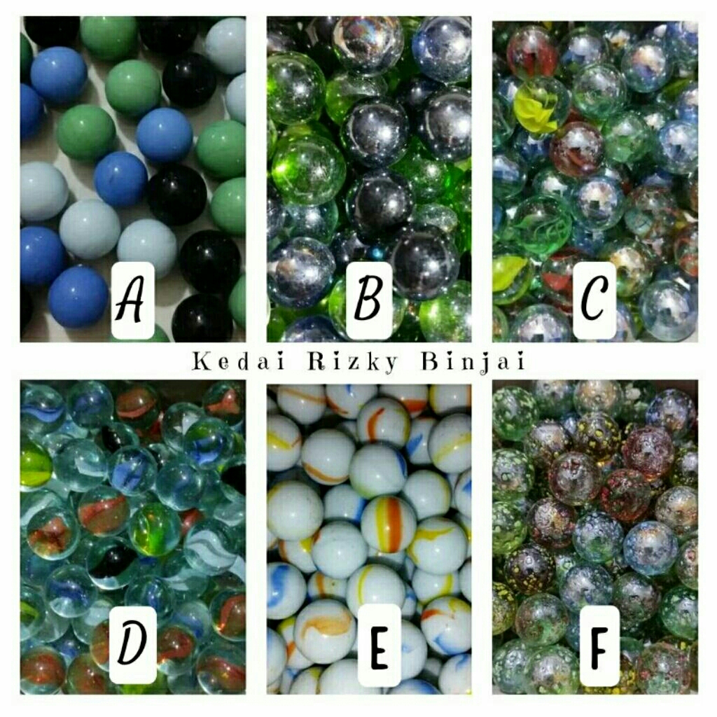 Kelereng  Guli Gundu Marble Neker Keleci Jumbo Besar  Mainan Anak