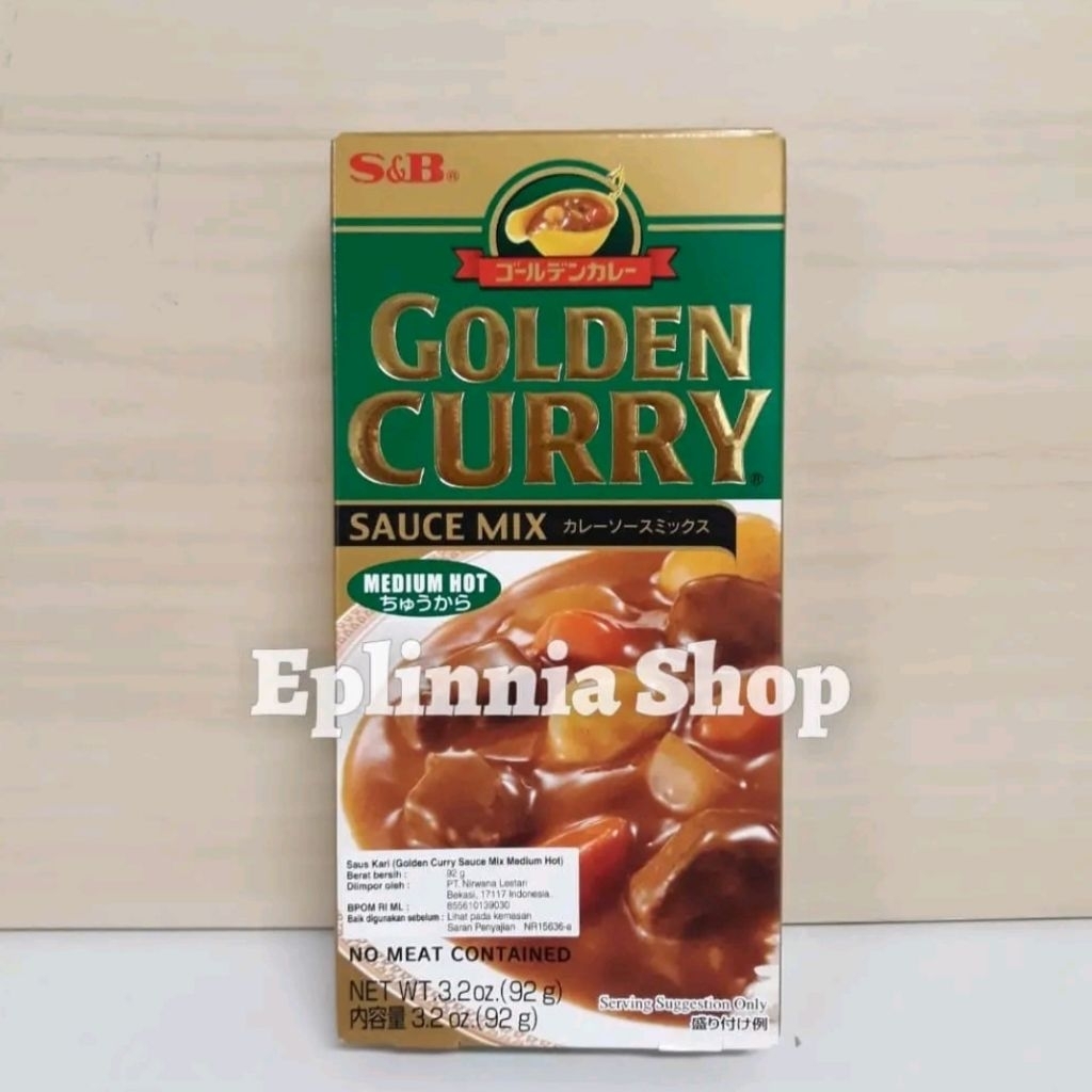 

S&B Golden Curry Sauce Mix Medium Hot 92 gr - Saus Kari
