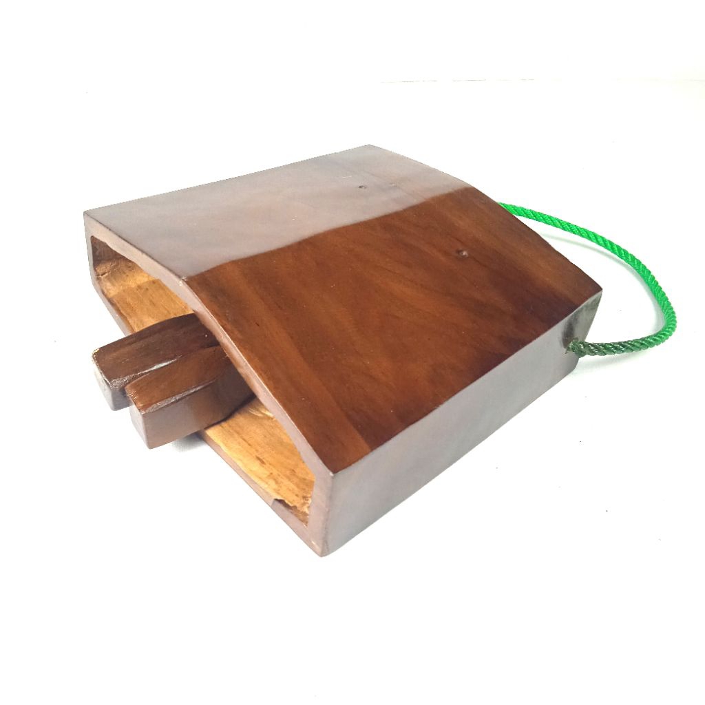 kerajinan kayu jati klontong kalung sapi furnitur