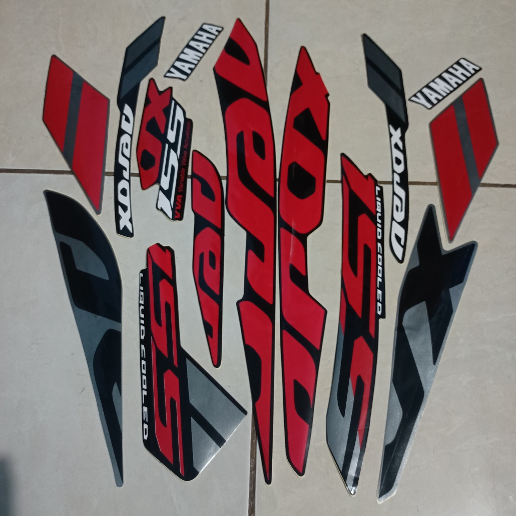 stiker striping yamaha aerox 2019 hitam lis body standar berkualitas original
