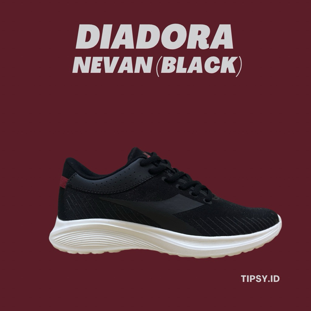 Sepatu Olahraga Pria Hitam Nyaman Diadora Nevan (Black)