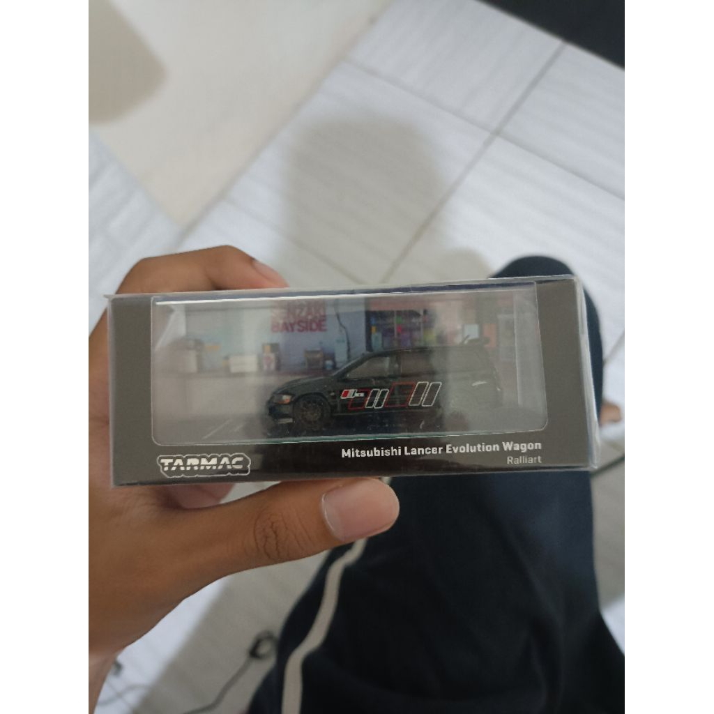 tarmac mitsubishi lancer evolution wagon black/hitam