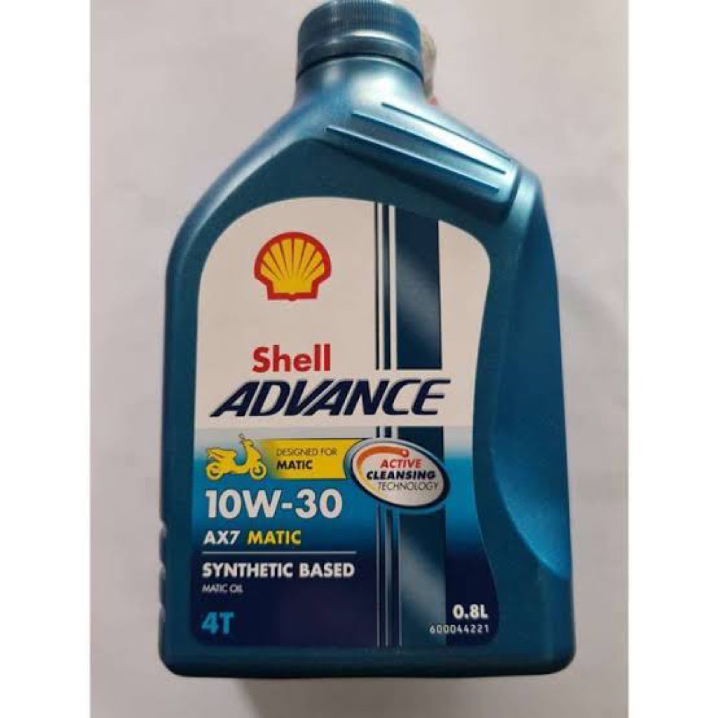 oli shell advance 10W-30 AX7 matic ( oli motor matic )