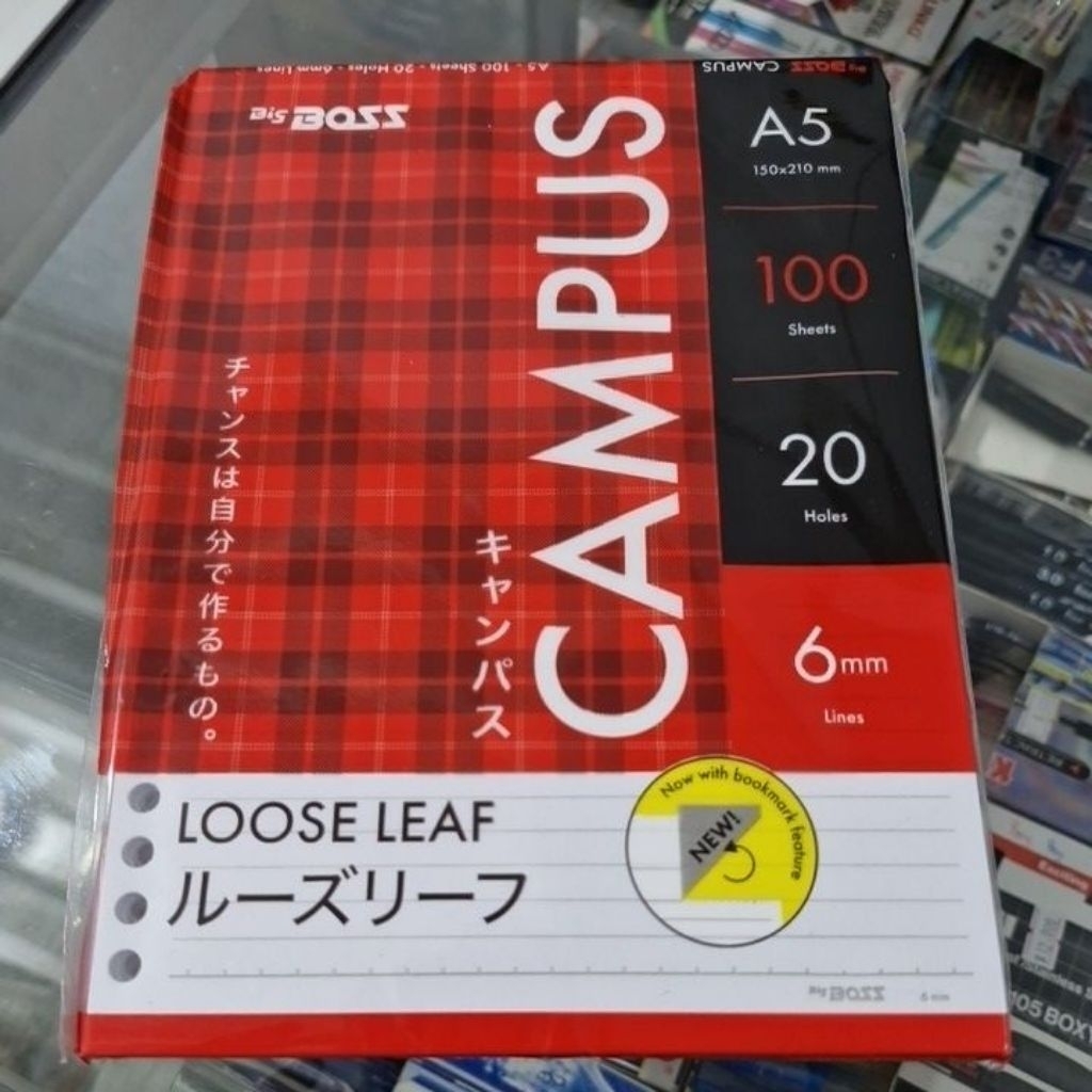 

BigBoss Loose Leaf A5 100 Lembar Kertas Binder
