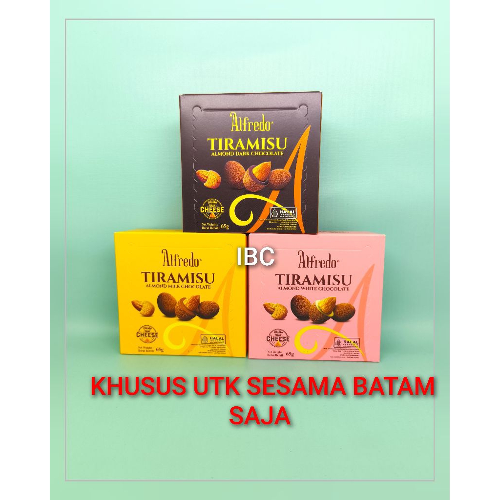 Alfredo Tiramisu Almond Chocolate 65 gram