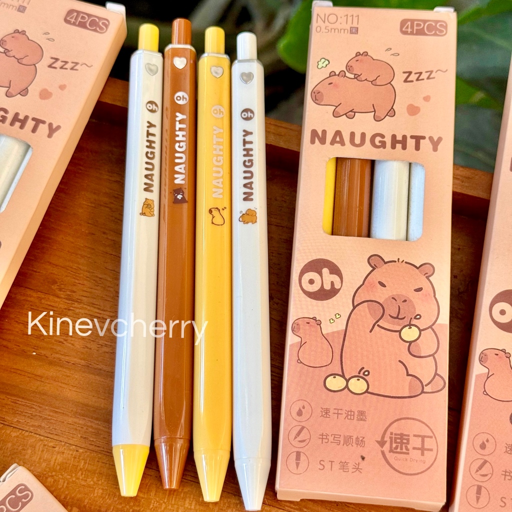 

Pulpen Capybara 1 PAK Isi 4pcs Tinta Hitam 0,5mm