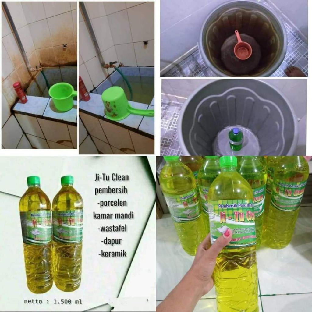 JITU CLEAN PEMBERSIH LANTAI - PEMBASMI KERAK LANTAI KAMAR MANDI - SABUN KERAMIK ANTI KUMAN MEMBANDEL