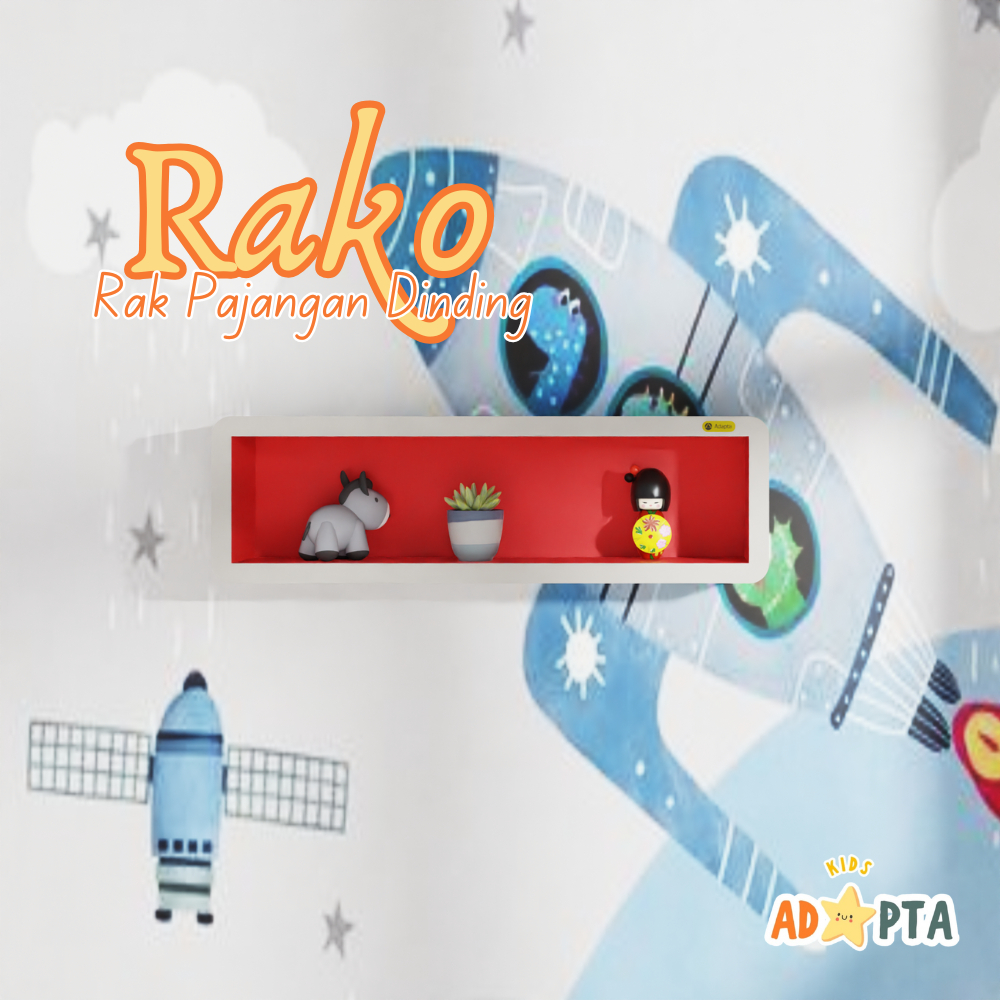 Adapta - Rak Dinding Minimalis Kotak Pajangan Mainan Anak - Rak Hias Mainan Dinding - RAKO-D1