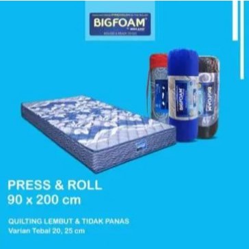 Kasur Busa Premium BIgfoam Kasur Lipat | Kasur Busa Bigland Tebal 20 cm - 20 x 90 x 200