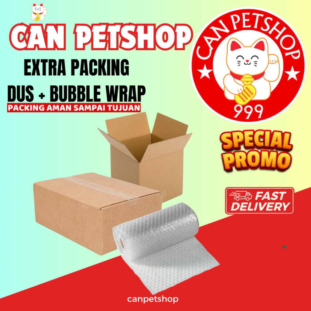 

EXTRA PACKING ( DUS + BUBBLE WRAP ) UNTUK MEMINIMALISIR KERUSAKAN