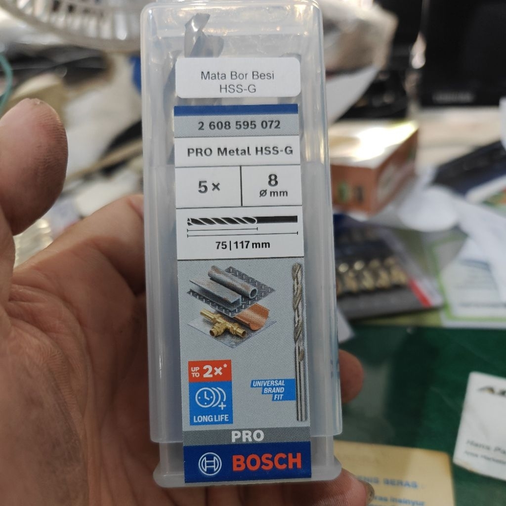 BOSCH MATA BOR BESI 8 MM ISI 5 PC