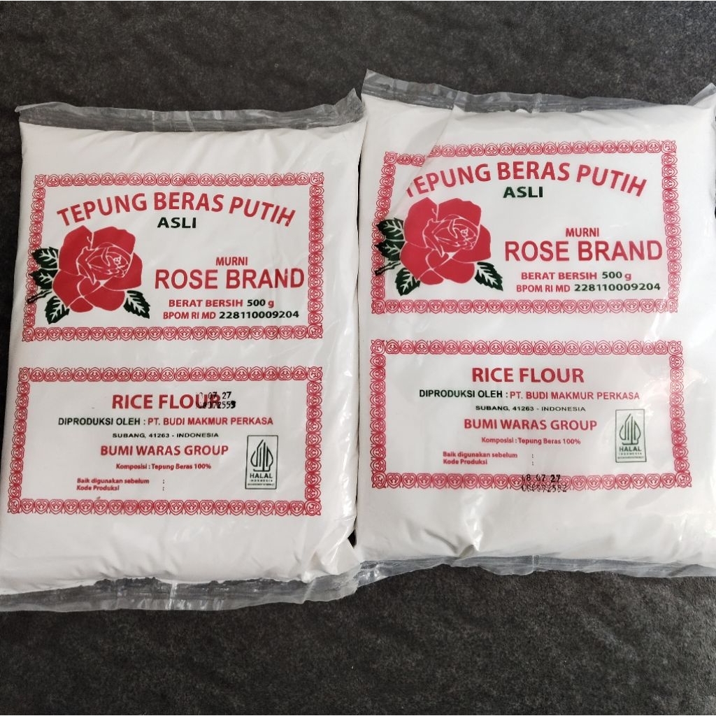 

Rose brand Tepung beras kemasan 500gr