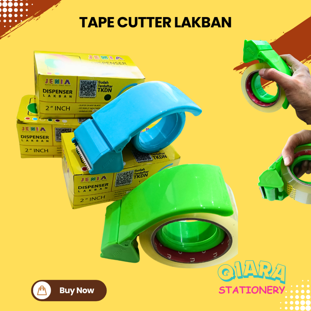 

TAPE CUTTER TEMPAT LAKBAN OPP 2 INC BENING COKLAT JENIA