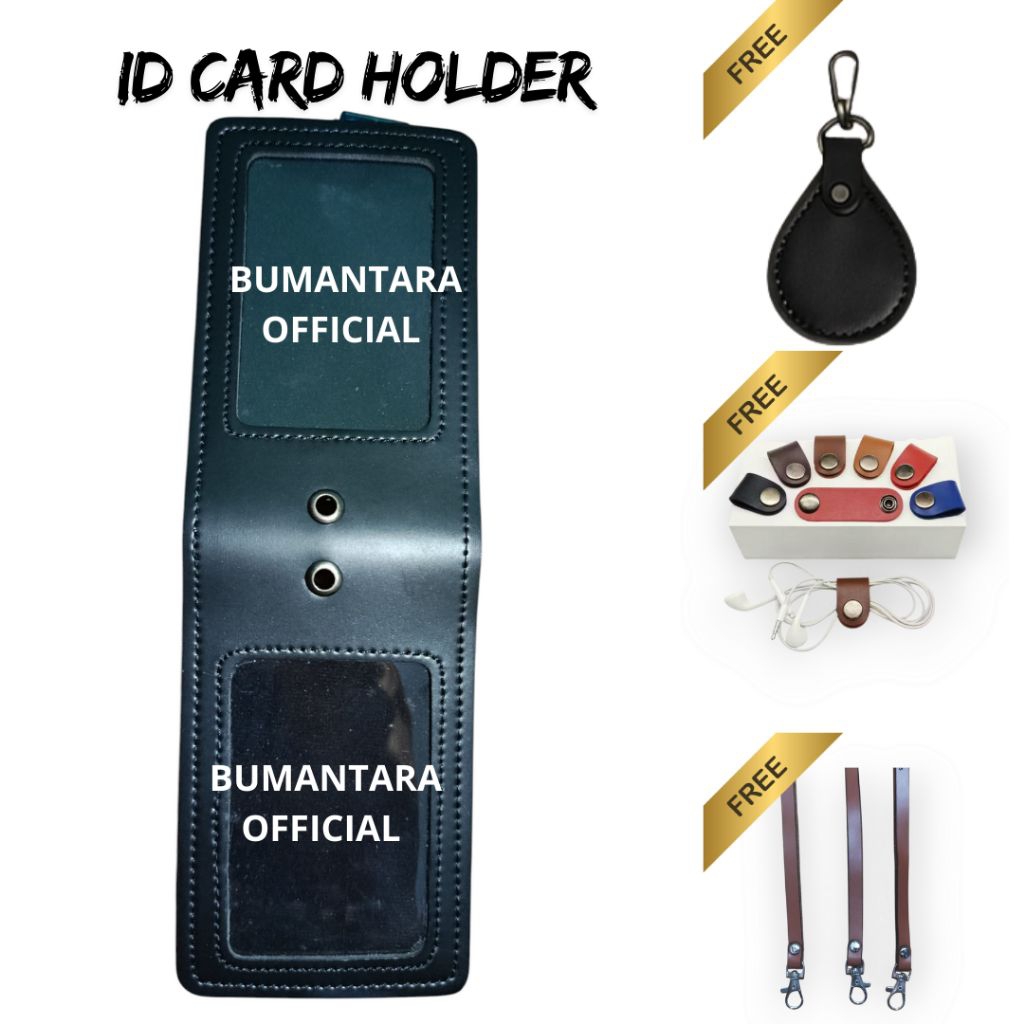 

Card Holder Kulit Premium – Tempat Kartu – ID Card Premium – Nametag Kulit – 4 Slot – BUMANTARA OFFICIAL
