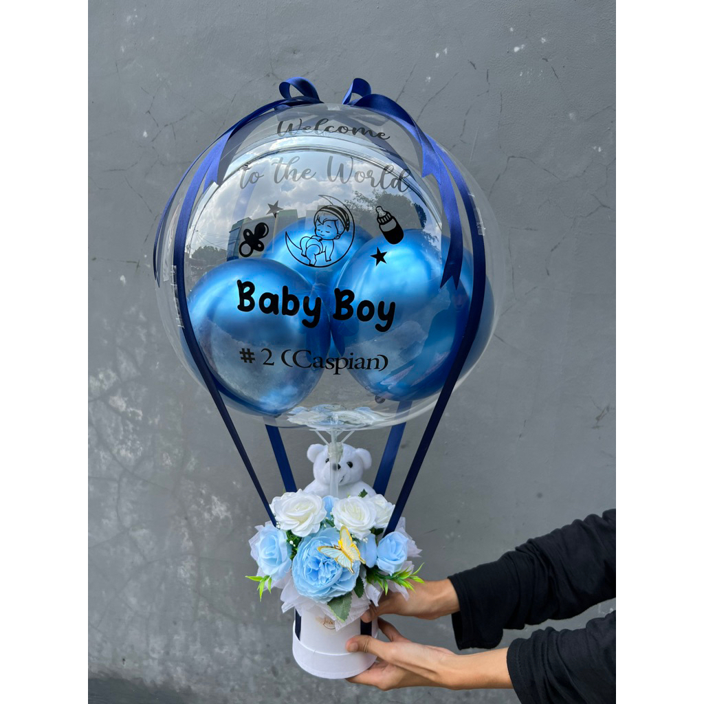 TERIMA DADAKAN BUKET BALON BABY BORN