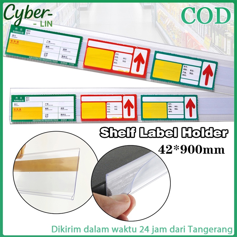 

900×42 mm Label Rak Klip Label Harga Price Tag Pemegang Label Supermarket Price Rail Pemegang Label Harga