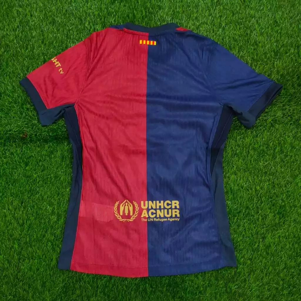 JERSEY BOLA PLAYER ISSUE BARCELONA HOME EL CLASSICO TRAVIS SCOTT CACTUS JACK 2024/2025 HIGH QUALITY 