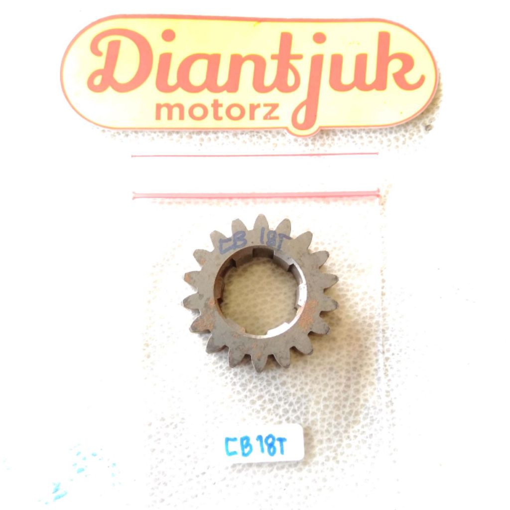 Gear Gir Gigi Rasio Ratio 18 Mata 18T Honda CB100 CB125 XL100 XL125 CL100 CL125 CB XL CL 100 125 NOS