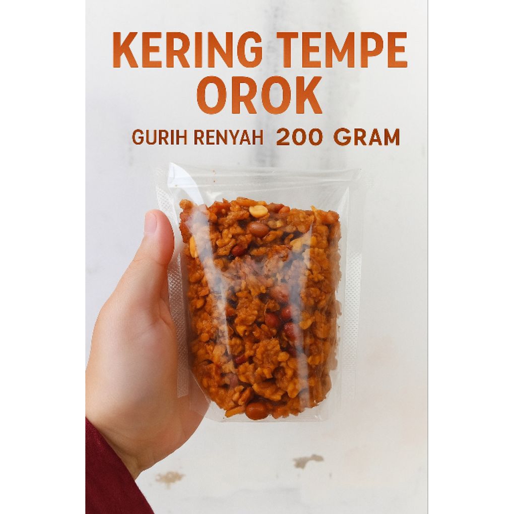 

Kering Tempe Orok Gurih Renyah | Lauk Kering Tahan Lama | Tempe Orek Mini Kriuk