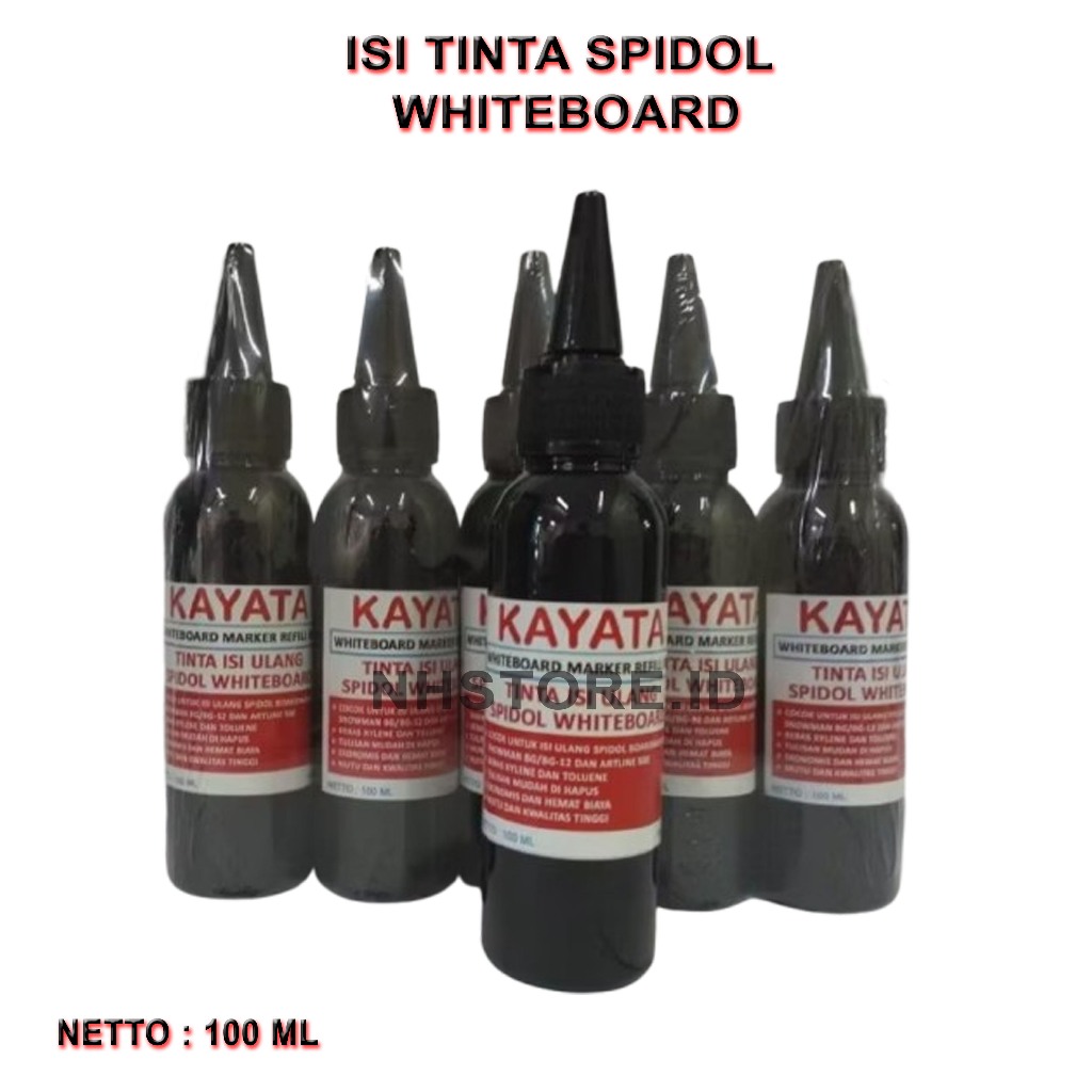 

Tinta Spidol Whiteboard Kayata 100ml / Tinta Isi Ulang / Refill Spidol Whiteboard Botol / Tinta Spidol Whiteboard
