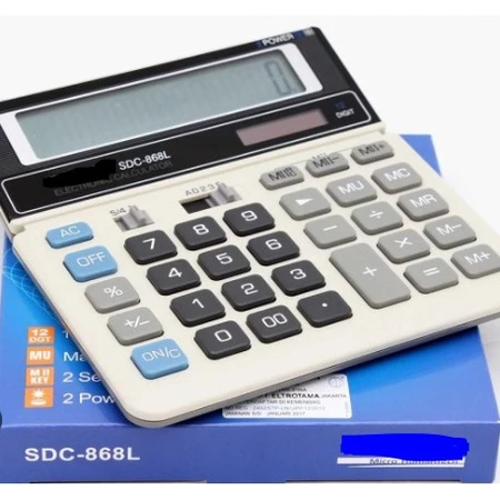 

Kalkulator Dagang SDC 868L kalkulator Bisnis-Kalkulator Kantor 12 Digit CT 868 L