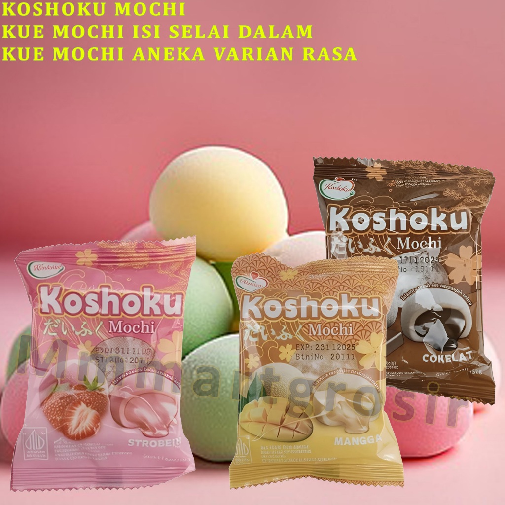 

Koshoku / Kue Mochi Isi Selai Dalam / Kue Mochi Varian Rasa / 30gr