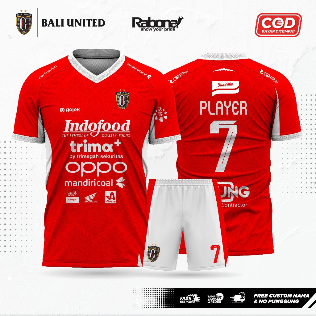 JERSEY RABONA / JERSEY FANTASY BALI UNITED 2024/2025 / Jersey Bali United 2024 2025