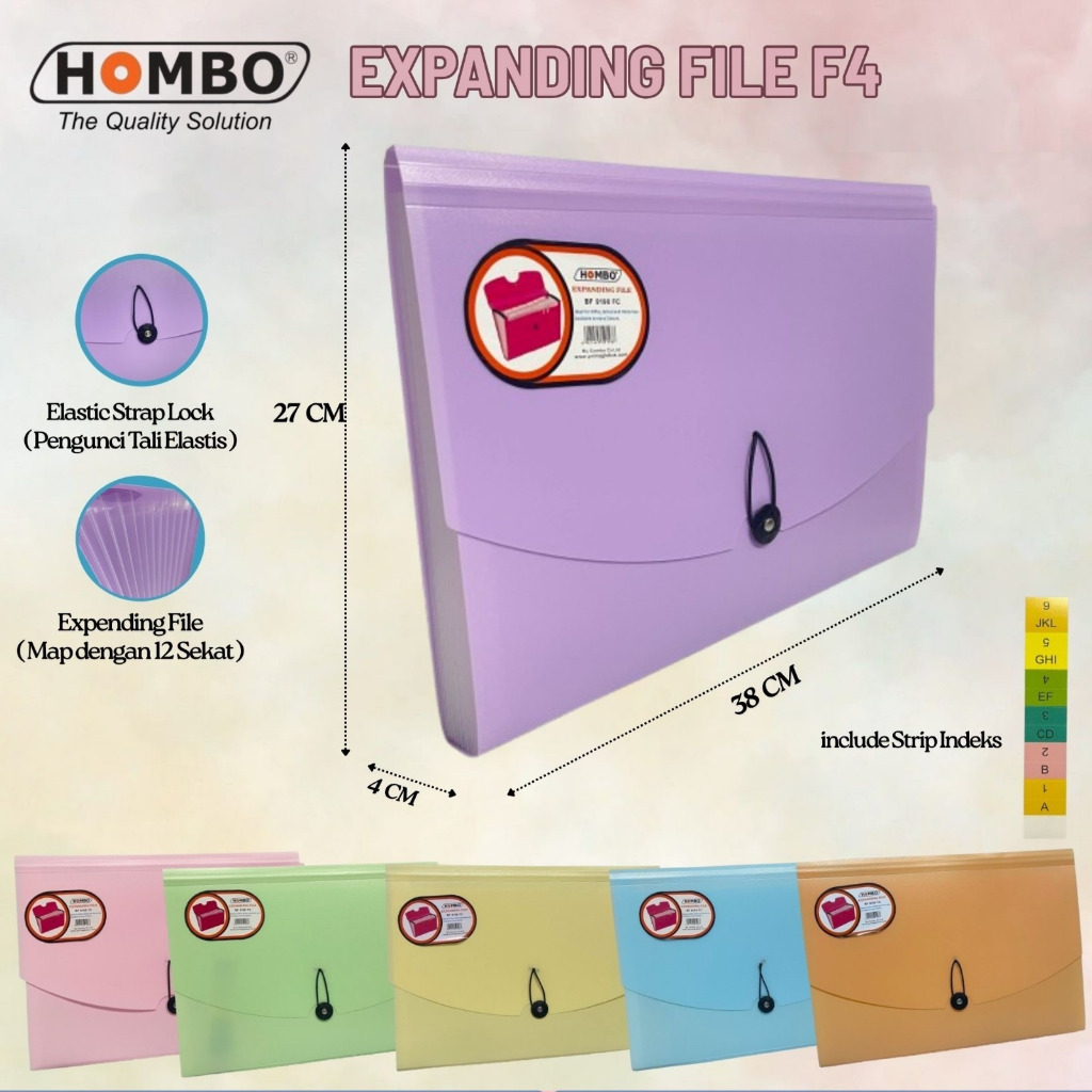 

Expanding File / Map Plastik / Clear Holder F4 9198