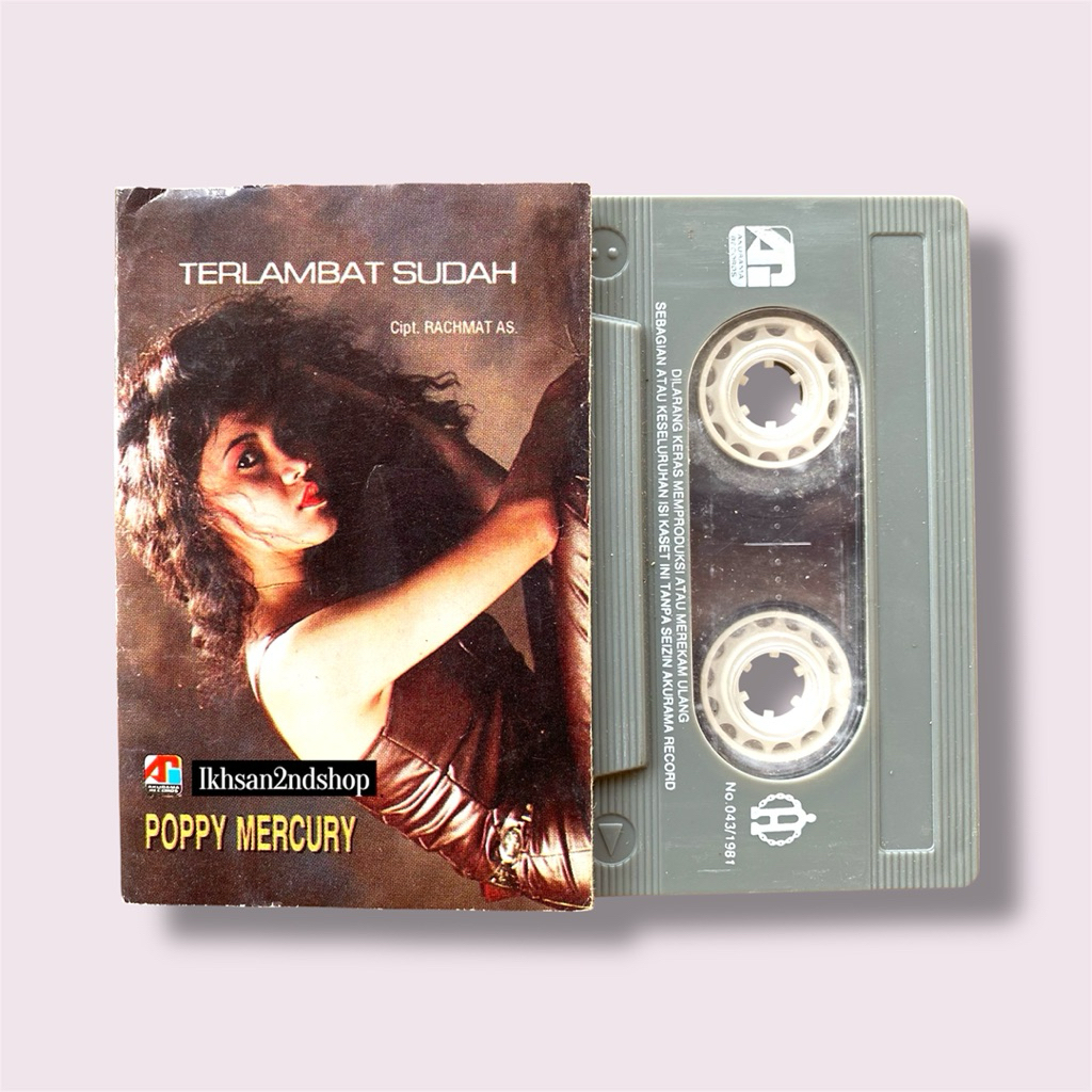 Kaset Pita Poppy Mercury - Terlambat Sudah