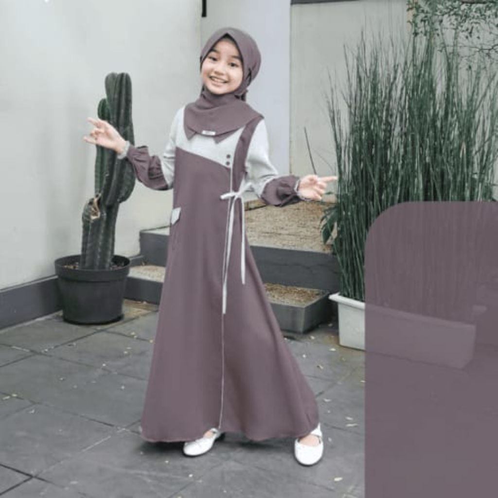 GAMIS ANAK SEPLY SELIA 122 CARAFE LATTE