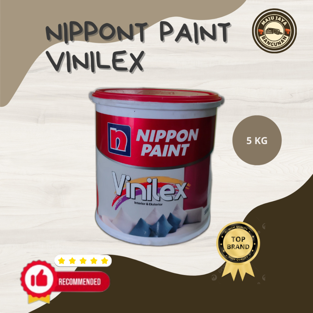Cat Tembok Nippon Paint Vinilex / NIPPON PAINT VINILEX 5KG HARGA TERJANGKAU