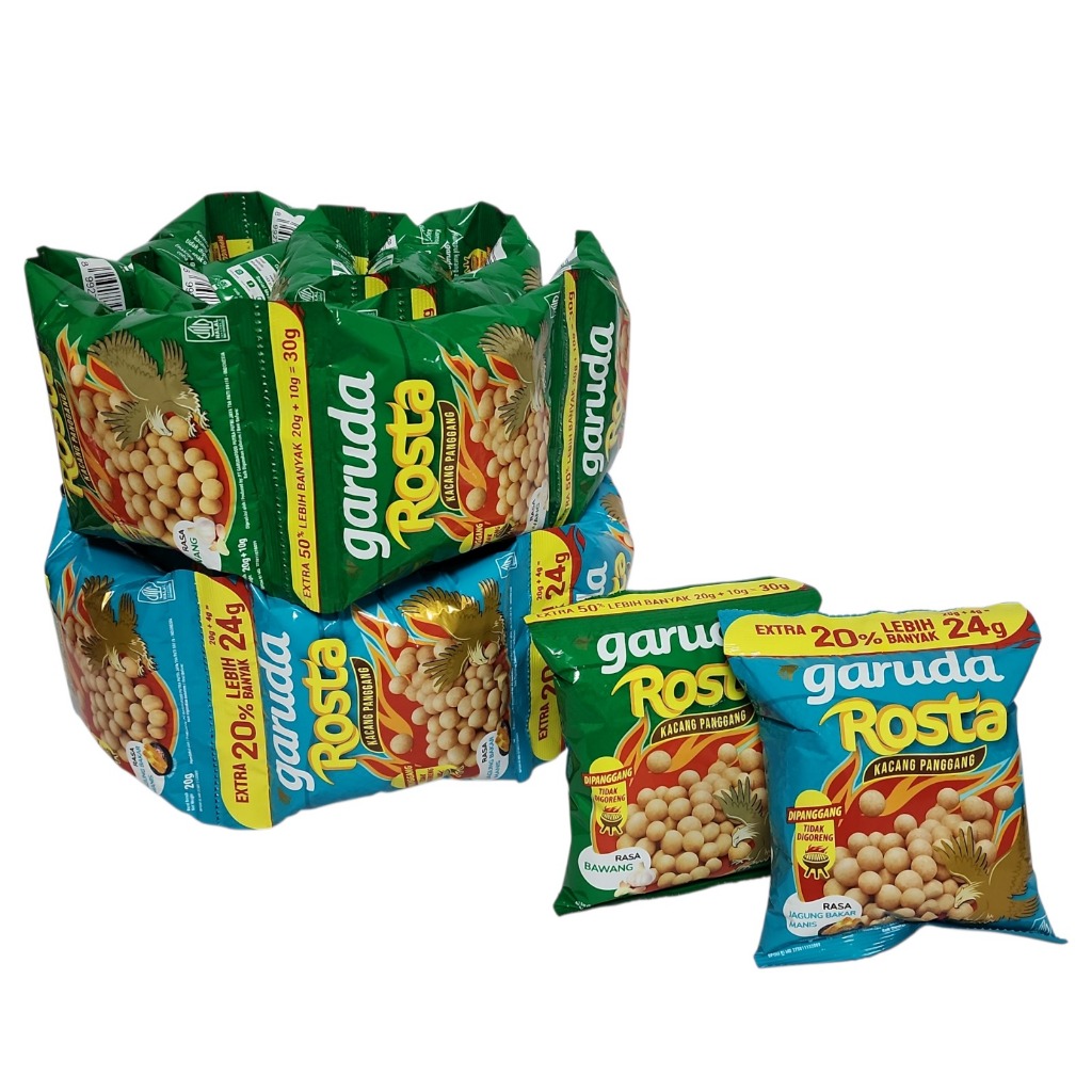 

Garuda Rosta Regular Size RENCENG - Netto 20 Gram x isi 10 bks