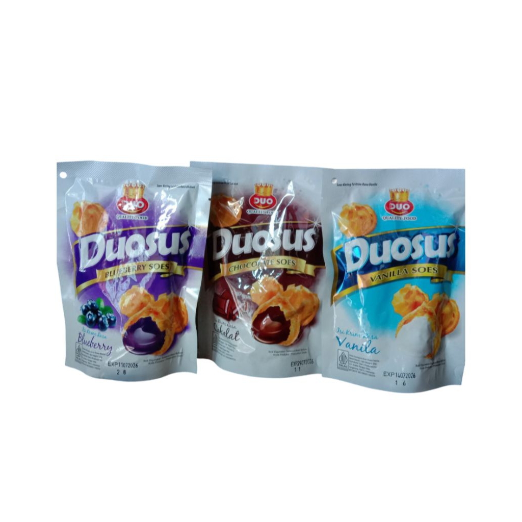 Duosus 30 gr ( PER 5 POUCH ) Cream Rasa Keju, Cokelat, Blueberry, Vanilla
