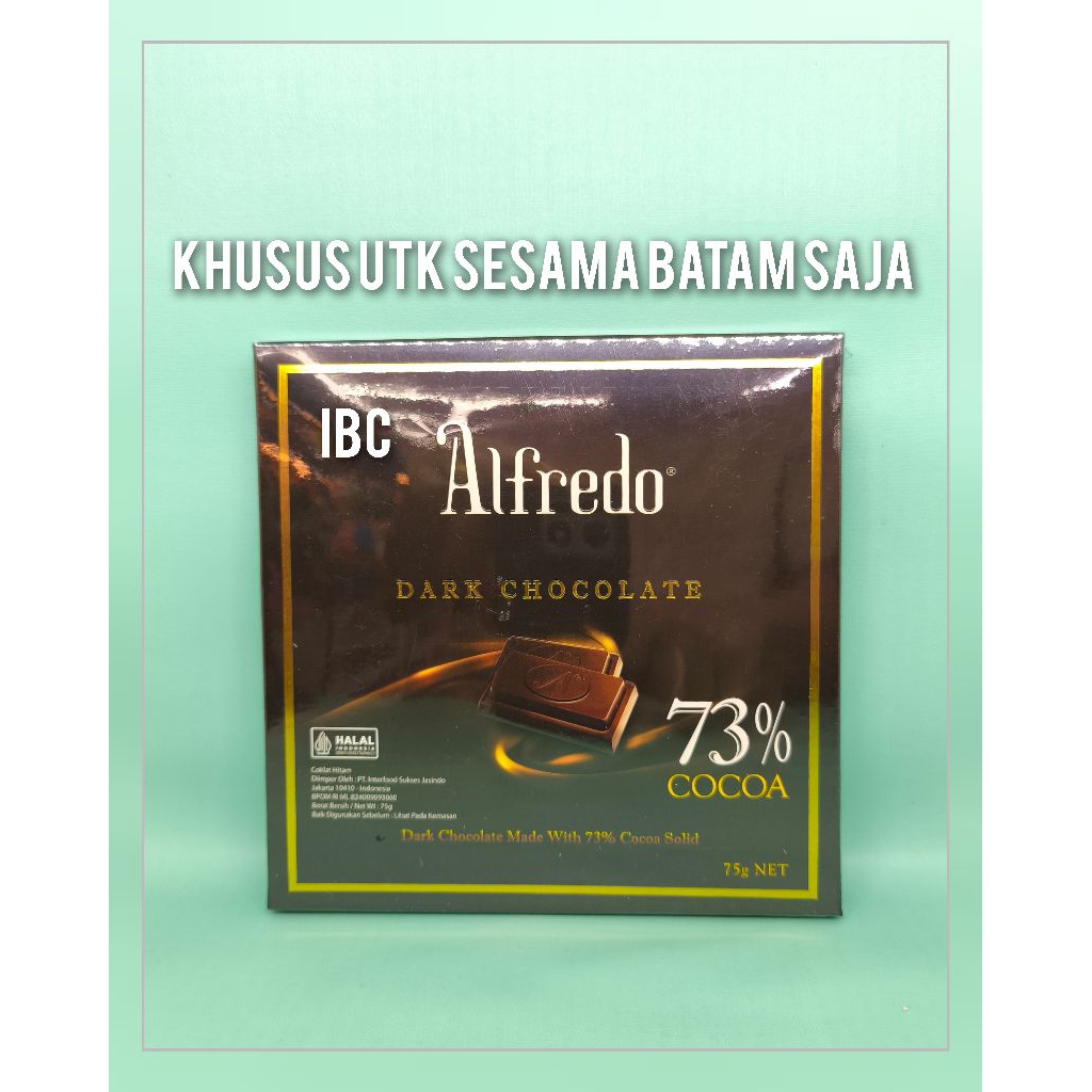 

Alfredo Dark Chocolate 73% 75 gram