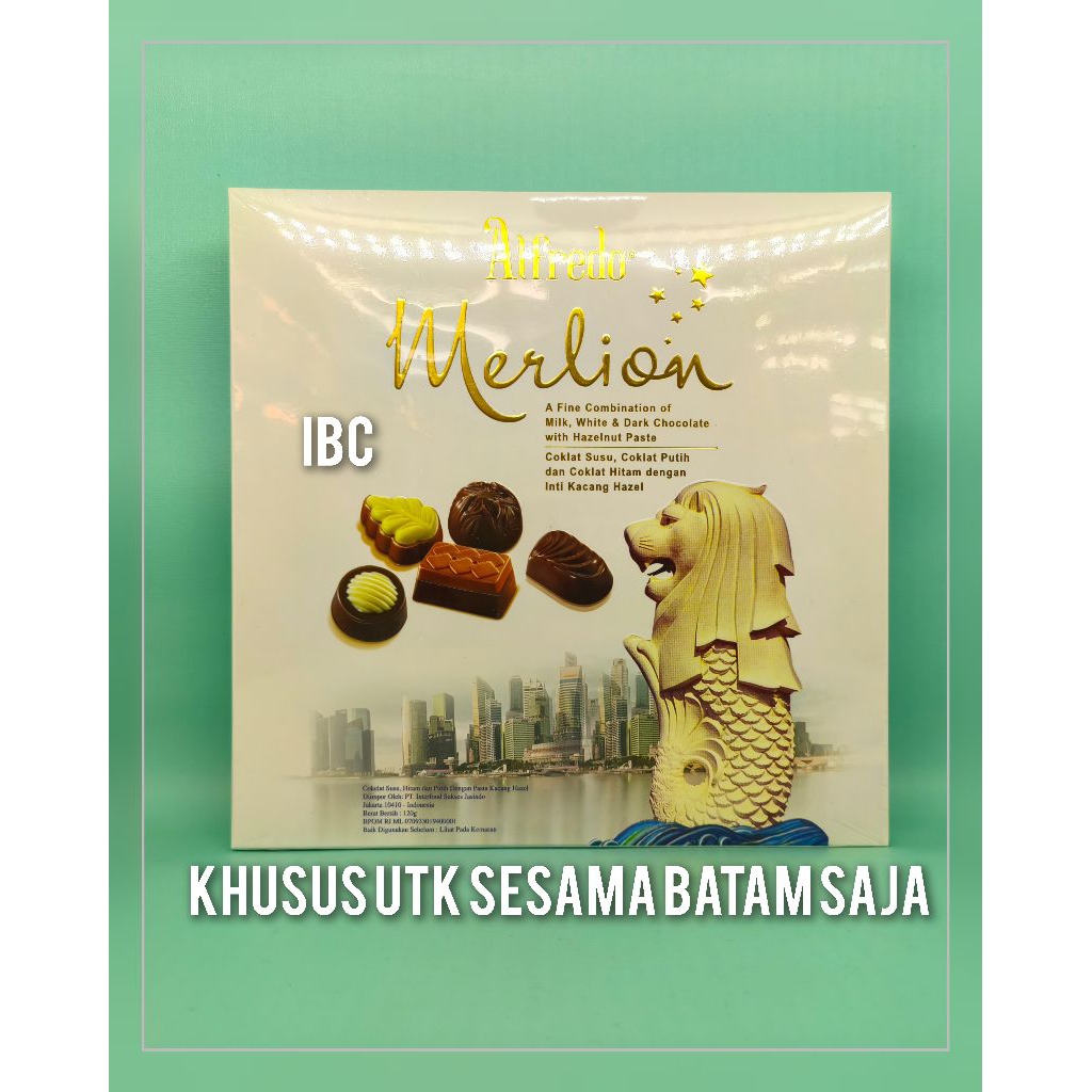 

Alfredo Merlion Chocolate 120 gram