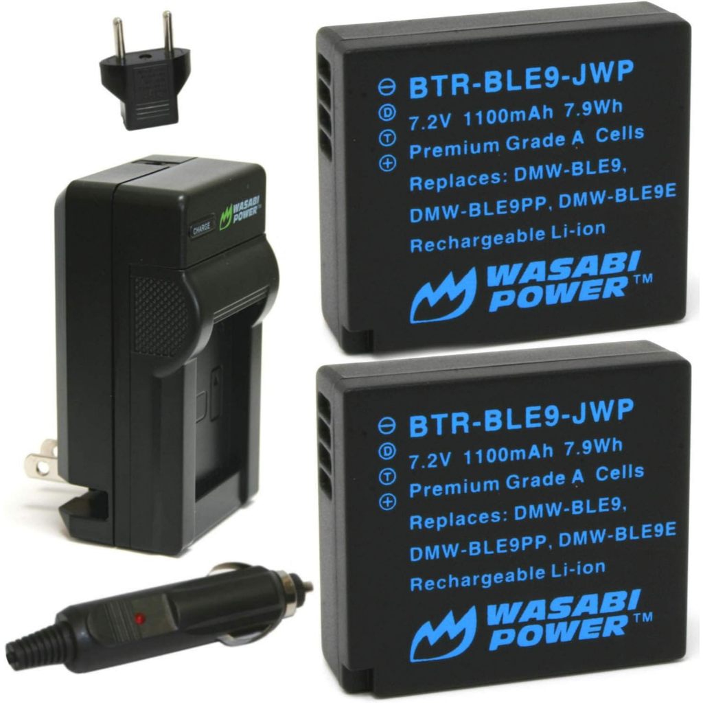 Wasabi Power Battery & Charger for Leica BP-DC15 BP DC15 BPDC15 Baterai Leica C-Lux CLux DLux D-Lux 