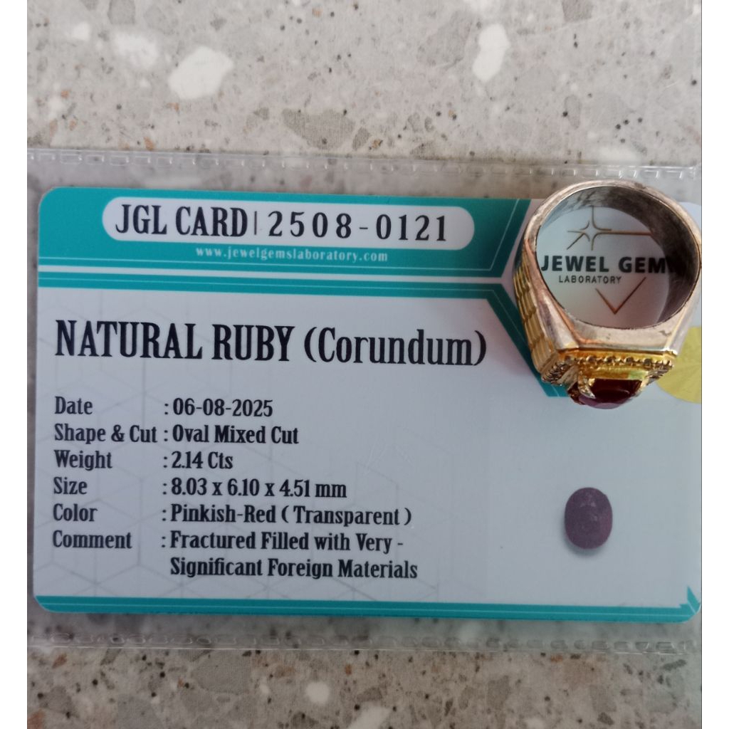 Natural Ruby Mozambik Transfaran