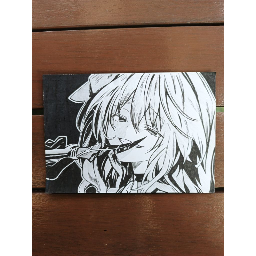 

drawing Anime gambar tangan