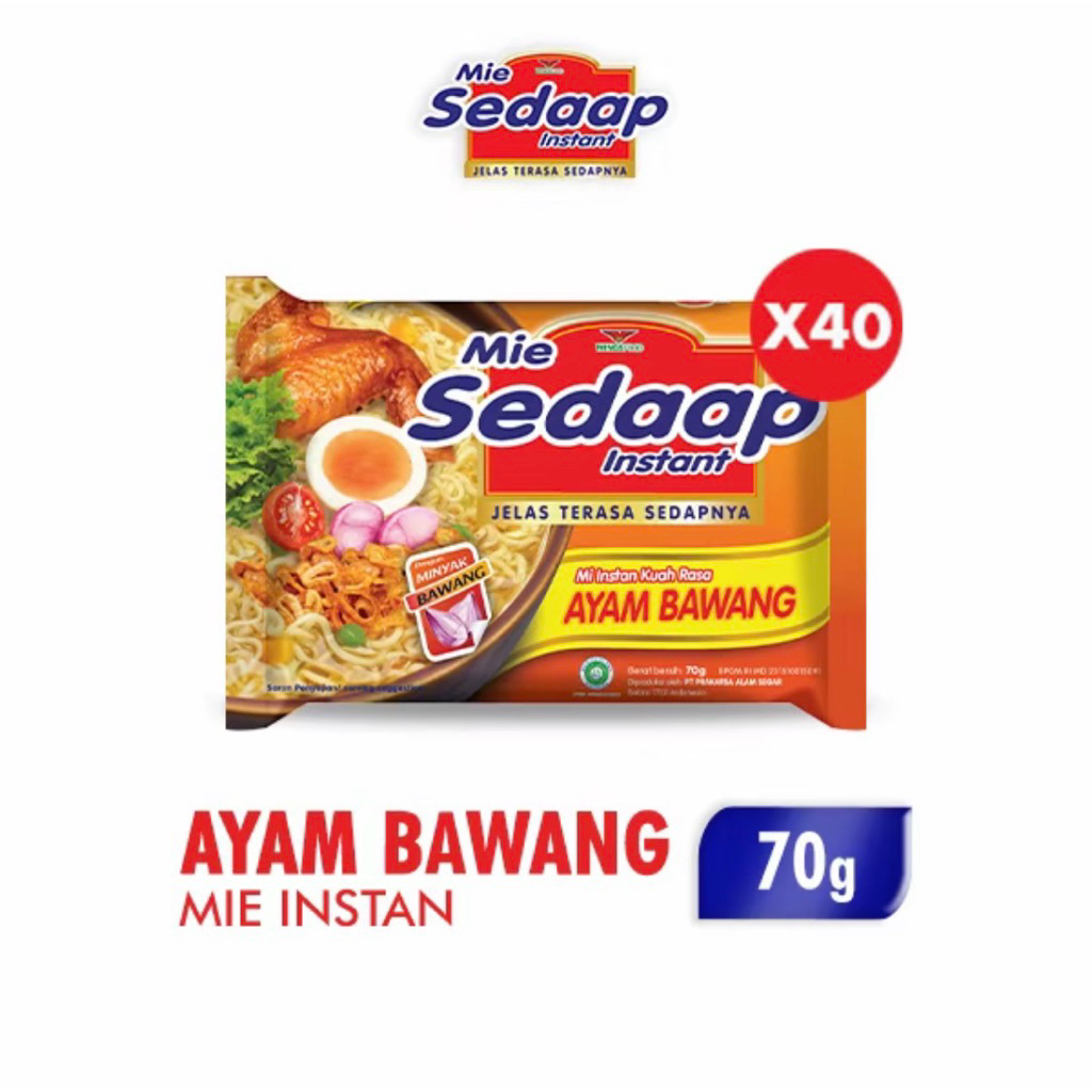 

1 dus Mie Sedap Ayam Bawang 70gr